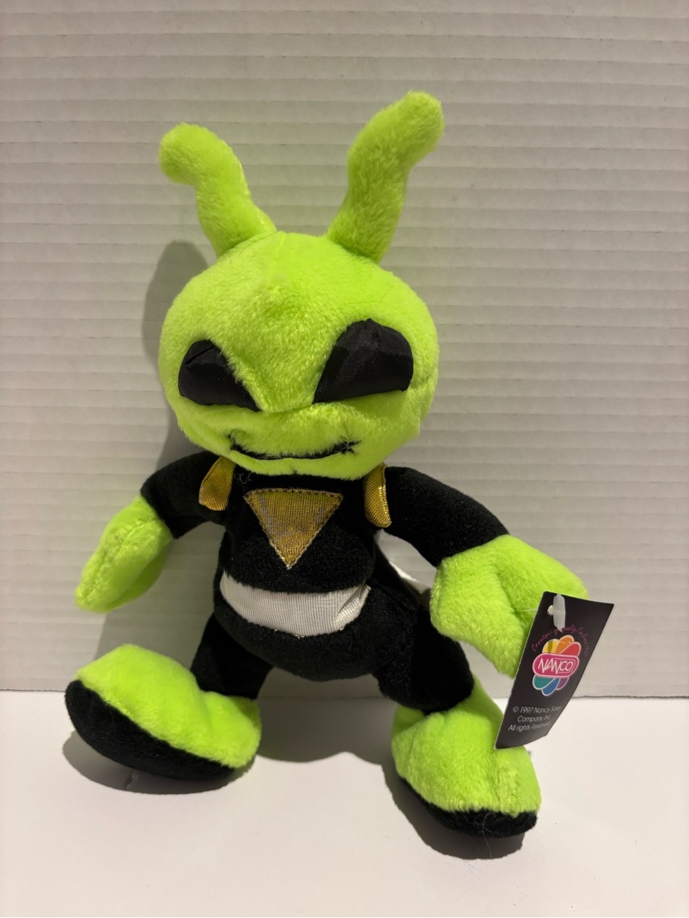 Nanco MARTIAN Plush Green Stuffed ALIEN Vintage 1997 12” With Tag